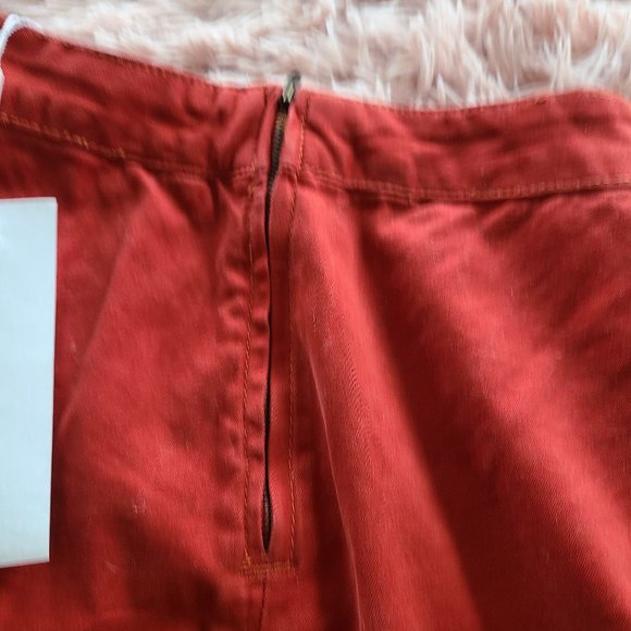 NWT Ledin Assymetrical Red A-line Mini Skirt Love Cinema Ribbon - Picture 9 of 14